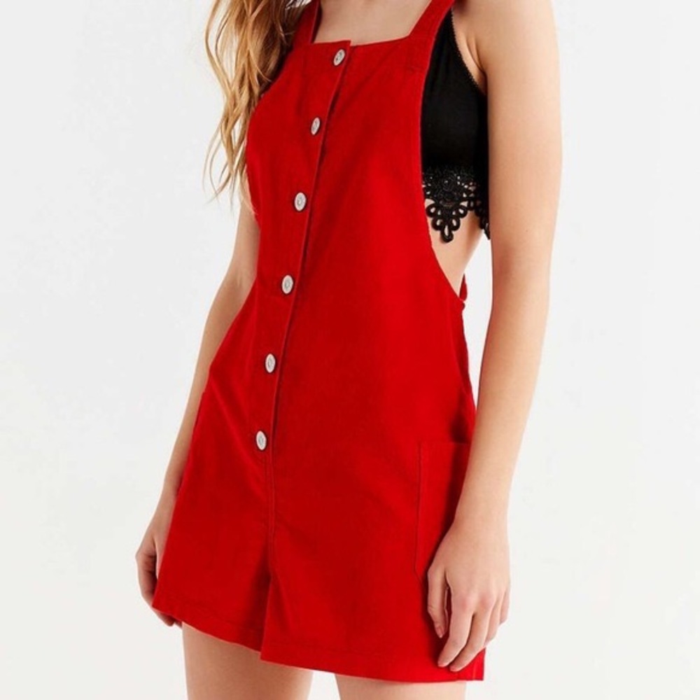 BDG Corduroy Shorts Overalls